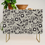 Botanical garden - Black and White Credenza Gallery Image 1