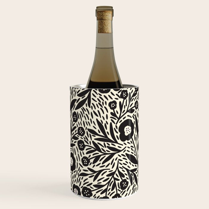 Botanical garden - Black and White Wine Chiller Gallery Image 2