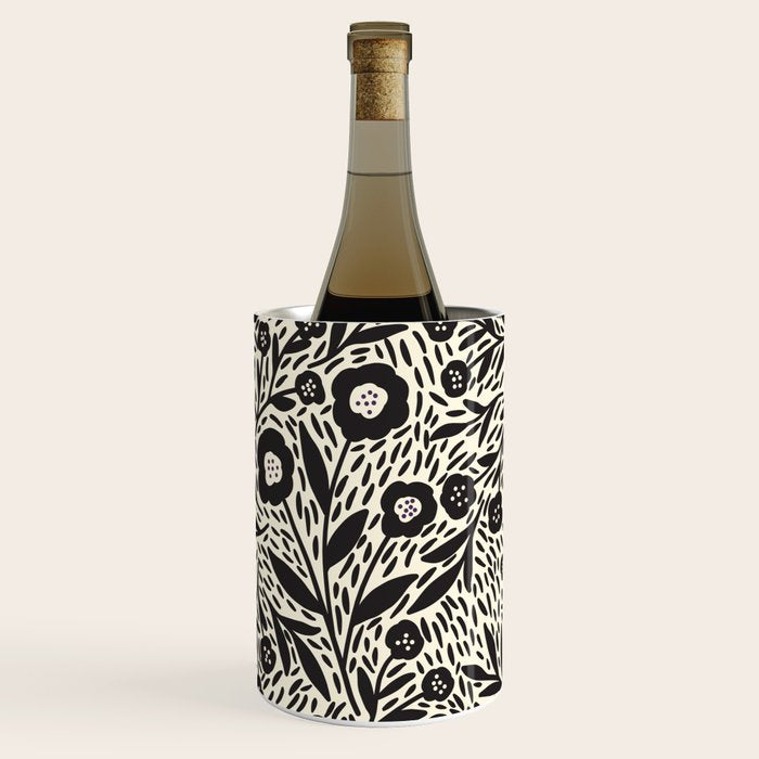 Botanical garden - Black and White Wine Chiller Gallery Image 1