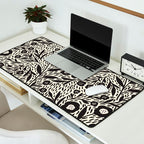 Botanical garden - Black and White Desk Mat Gallery Image 2