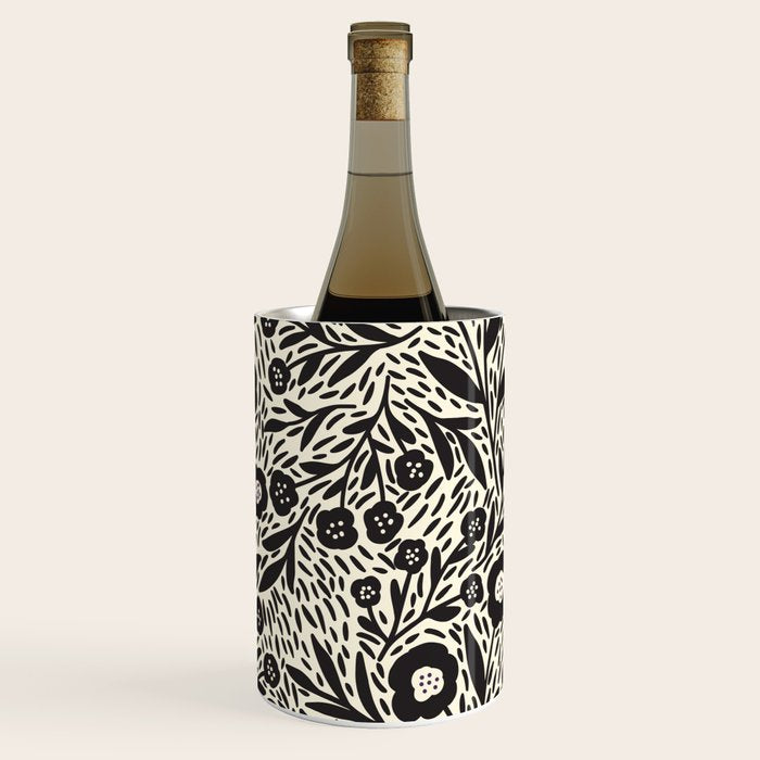 Botanical garden - Black and White Wine Chiller Gallery Image 3