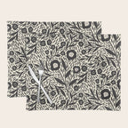 Botanical garden - Black and White Placemat Gallery Image 1