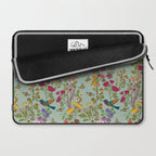 Hummingbirds and Bees {Duck Egg} Laptop Sleeve Gallery Image 2
