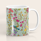 Hummingbirds and Bees {Duck Egg} Coffee Mug Gallery Image 1