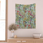 Hummingbirds and Bees {Duck Egg} Wall Tapestry Gallery Image 2