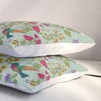 Hummingbirds and Bees {Duck Egg} Pillow Sham Gallery Image 3