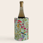 Hummingbirds and Bees {Duck Egg} Wine Chiller Gallery Image 2