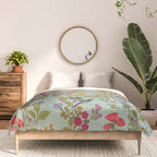 Hummingbirds and Bees {Duck Egg} Comforter Gallery Image 3