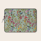 Hummingbirds and Bees {Duck Egg} Laptop Sleeve Gallery Image 1