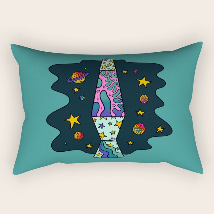 Aquarius Lava Lamp Rectangular Pillow Gallery Image 2
