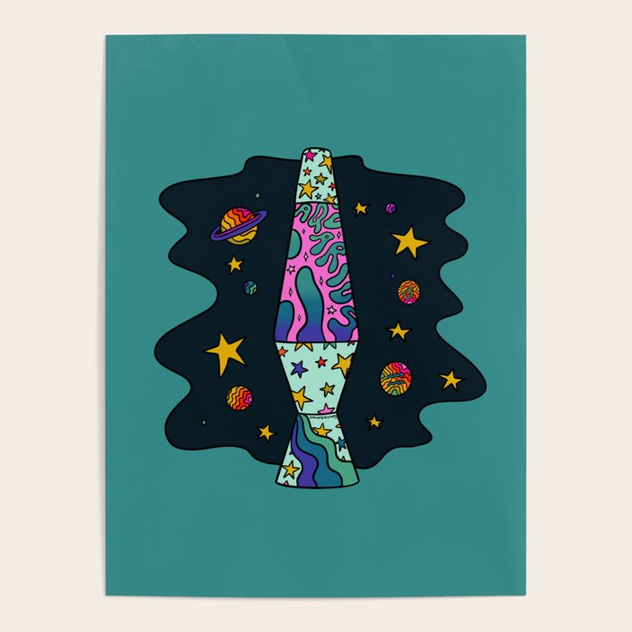 Aquarius Lava Lamp Poster Gallery Image 1