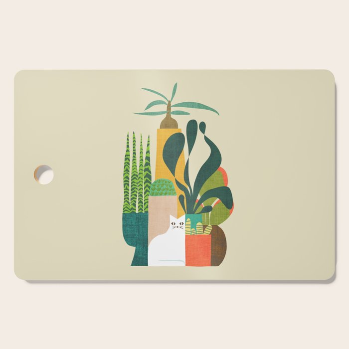 Still life with cat Cutting Board Gallery Image 1
