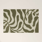 One Hundred-Leaved Plant #20 / Lino Print Welcome Mat Gallery Image 1