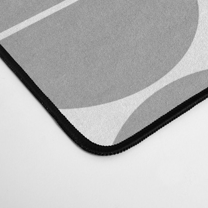 Mid Century Modern Geometric 04 Grey Desk Mat Gallery Image 4