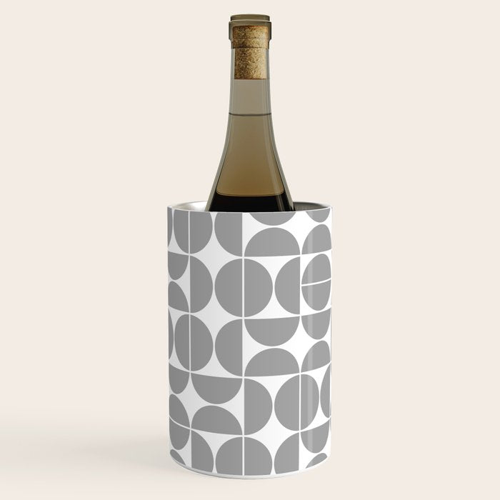 Mid Century Modern Geometric 04 Grey Wine Chiller Gallery Image 2