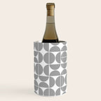 Mid Century Modern Geometric 04 Grey Wine Chiller Gallery Image 2