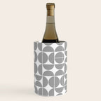 Mid Century Modern Geometric 04 Grey Wine Chiller Gallery Image 3