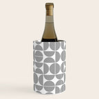 Mid Century Modern Geometric 04 Grey Wine Chiller Gallery Image 1