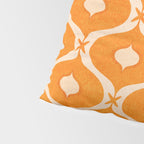 Vibrant Orange Ornament Pattern Pillow Sham Gallery Image 4