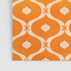 Vibrant Orange Ornament Pattern Poster Gallery Image 3