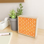Vibrant Orange Ornament Pattern Mini Art Print Gallery Image 2