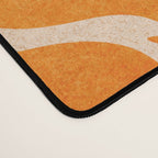 Vibrant Orange Ornament Pattern Desk Mat Gallery Image 4