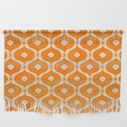 Vibrant Orange Ornament Pattern Wall Hanging Gallery Image 1