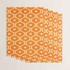 Vibrant Orange Ornament Pattern Wrapping Paper Gallery Image 3