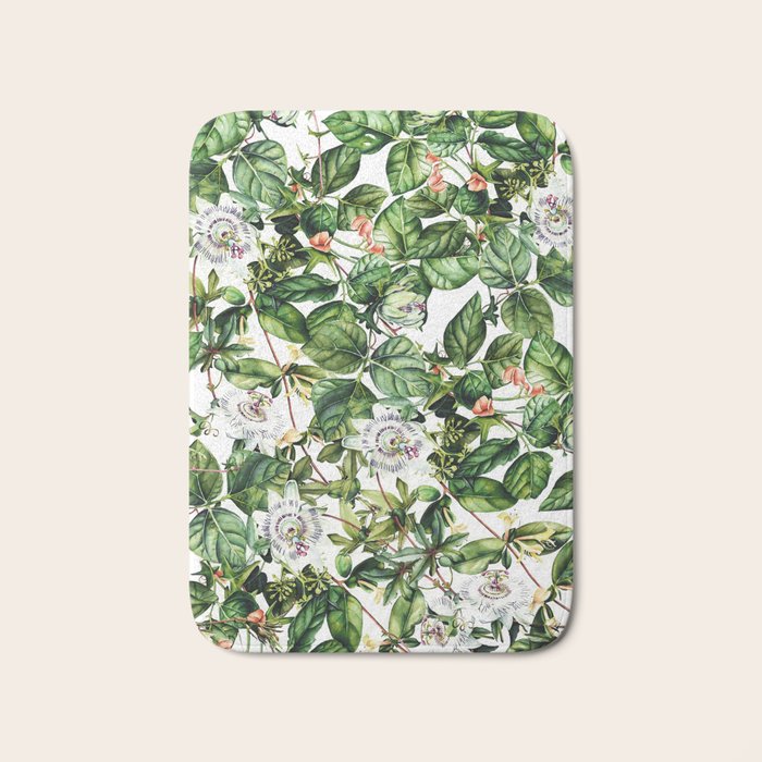Botanical Leaf Bath Mat Gallery Image 1