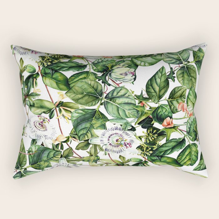 Botanical Leaf Rectangular Pillow Gallery Image 1