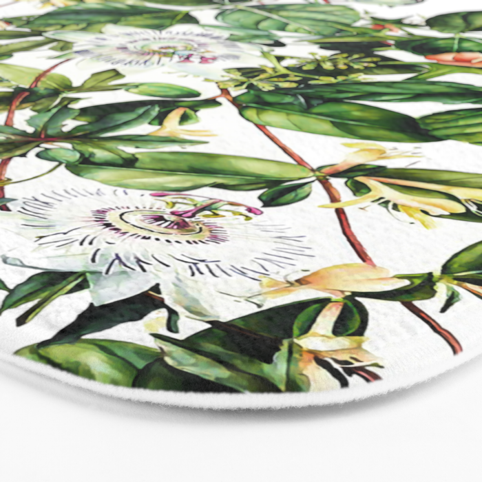 Botanical Leaf Bath Mat Gallery Image 3