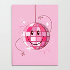 Smiley Pink Disco Ball Notebook Gallery Image 4