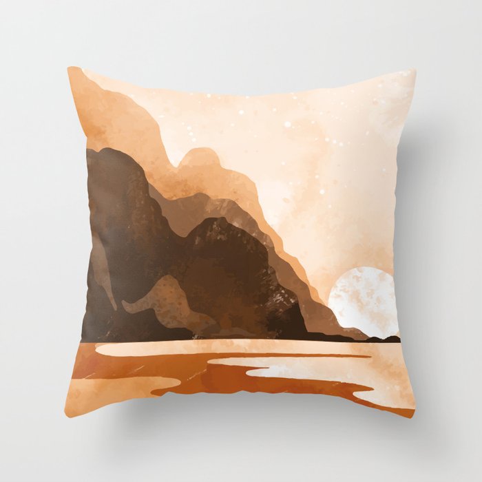 Water Flow 1 Throw Pillow Gallery Image 1