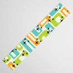 Mid Century Modern Scandinavian Pattern 245 Table Runner Gallery Image 3