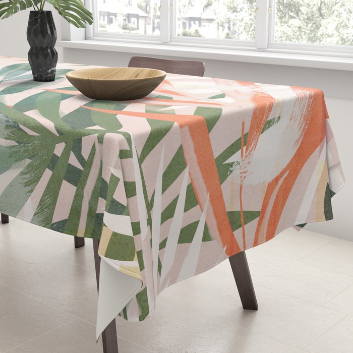 Tropical Leaves 4 Tablecloth Gallery Image 3