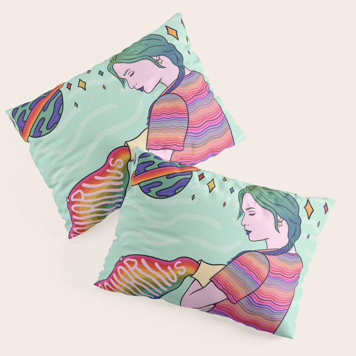 Aquarius Pillow Sham Gallery Image 3