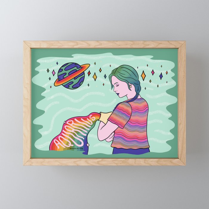 Aquarius Mini Art Print Gallery Image 1