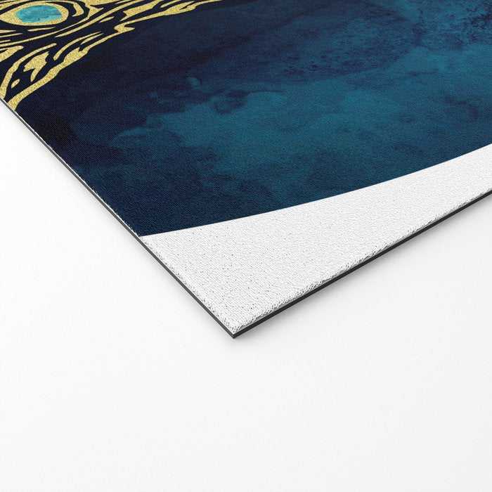 Golden Peacock Welcome Mat Gallery Image 2