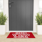 Merry Christmas Ya Filthy Animal, Funny, Saying Welcome Mat Gallery Image 3