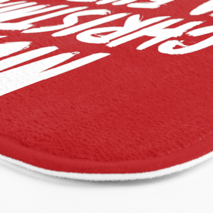 Merry Christmas Ya Filthy Animal, Funny, Saying Bath Mat Gallery Image 3