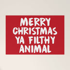 Merry Christmas Ya Filthy Animal, Funny, Saying Welcome Mat Gallery Image 1