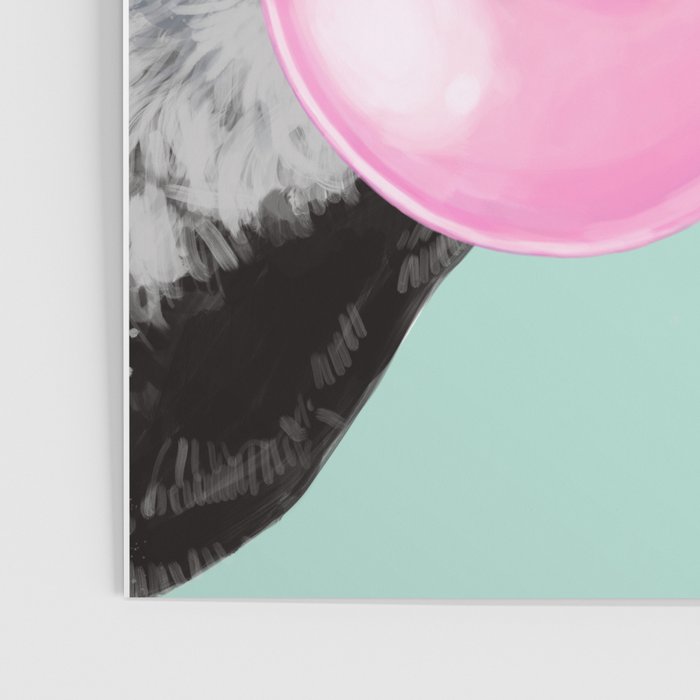 Bubble Gum Sneaky French Bulldog in Green Poster Gallery Image 3