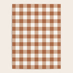 Latte Brown Gingham Poster Gallery Image 4