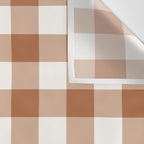 Latte Brown Gingham Wall Tapestry Gallery Image 3