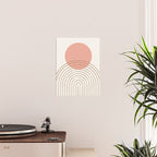 Pink Sun Mid-Century Full Poster Gallery Image 2