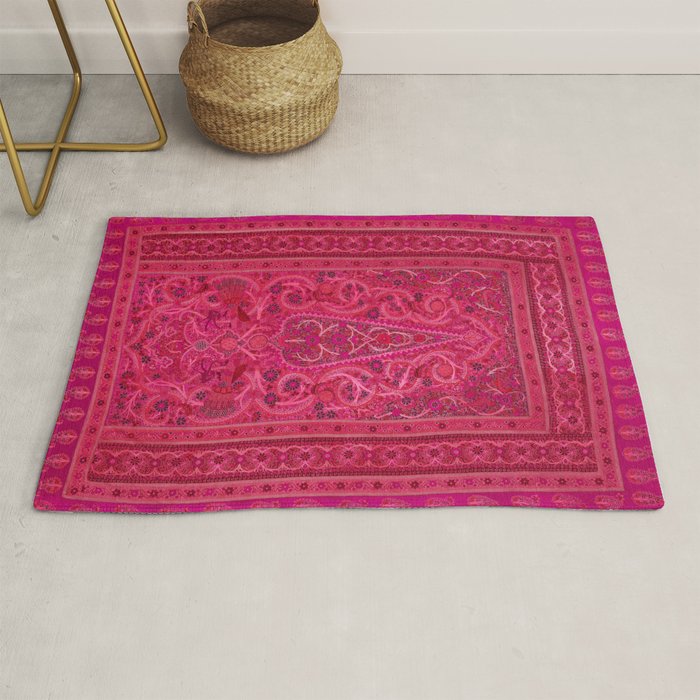 Vintage Iran Rug Pink Rug Gallery Image 1