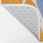 Joyful Sunflowers Floral Illustration Bath Mat Gallery Image 2