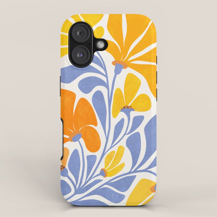 Joyful Sunflowers Floral Illustration iPhone Case Gallery Image 1