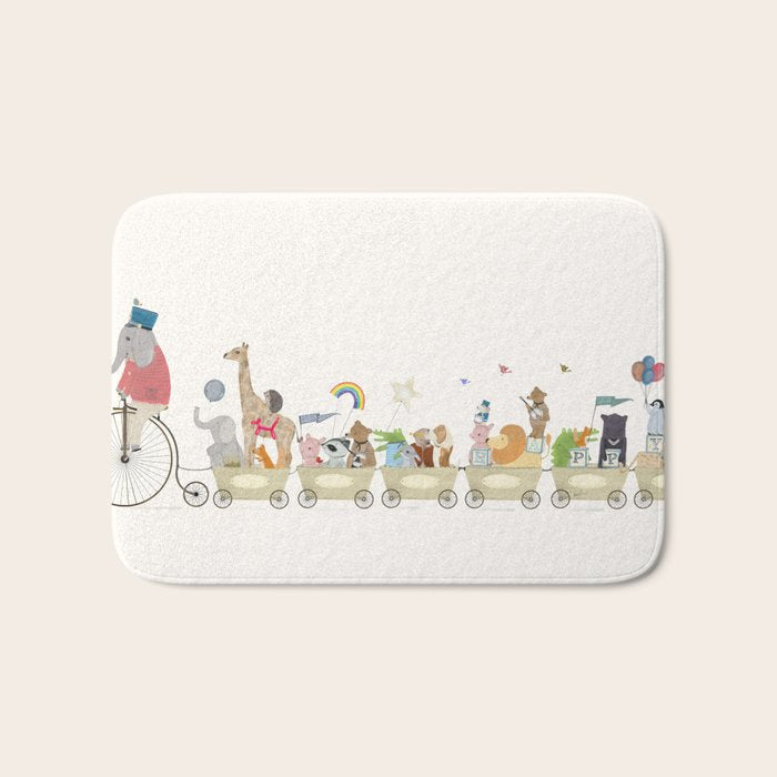 the happy parade Bath Mat Gallery Image 1