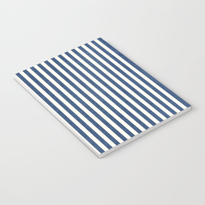 Pinstripe in Navy Blue Notebook Gallery Image 3